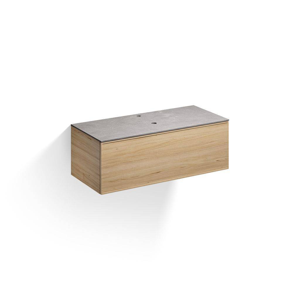 Arkta furniture module basin center, 120cm, with tap hole, one drawer