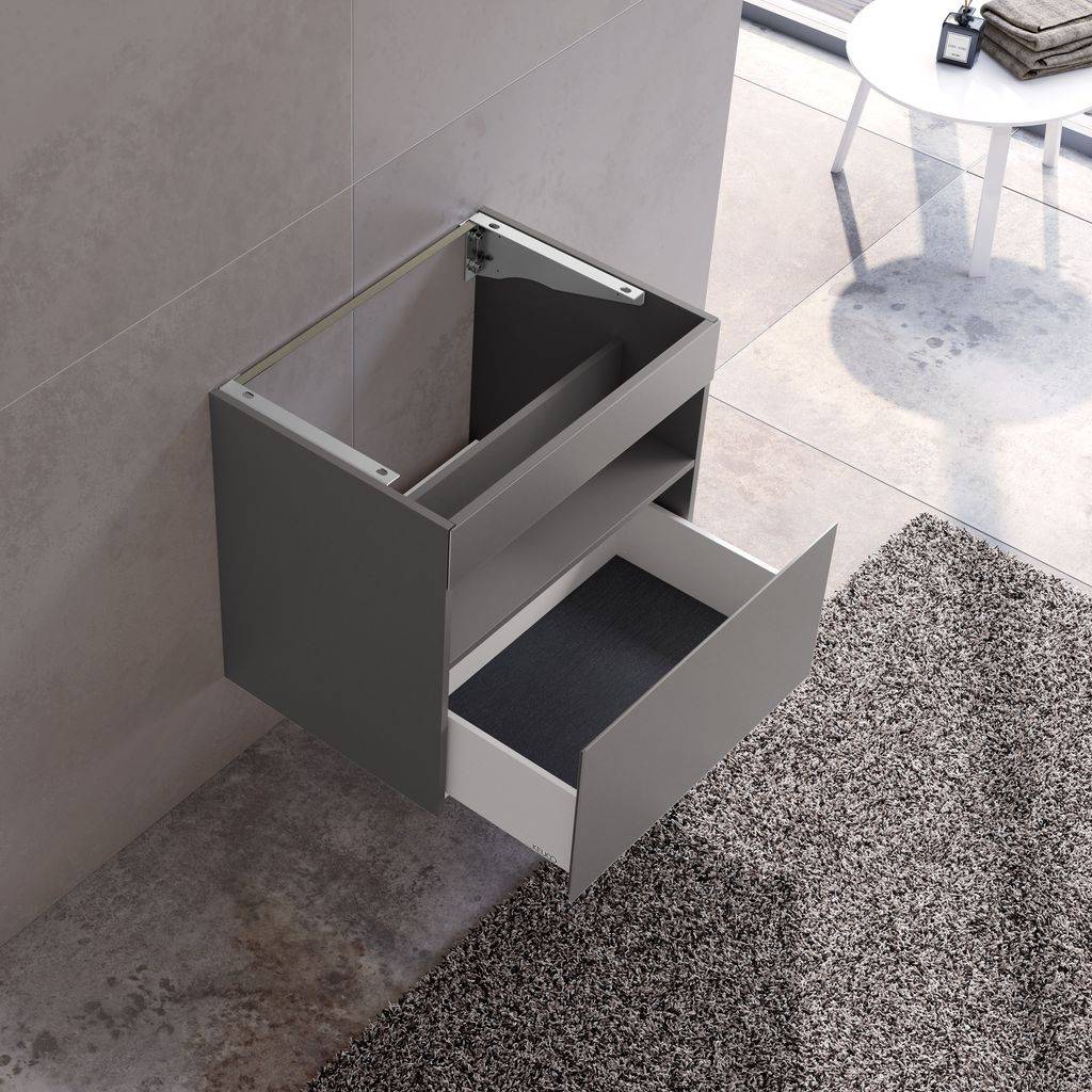 Stageline vanity base for ceramic washbasin, 650mm