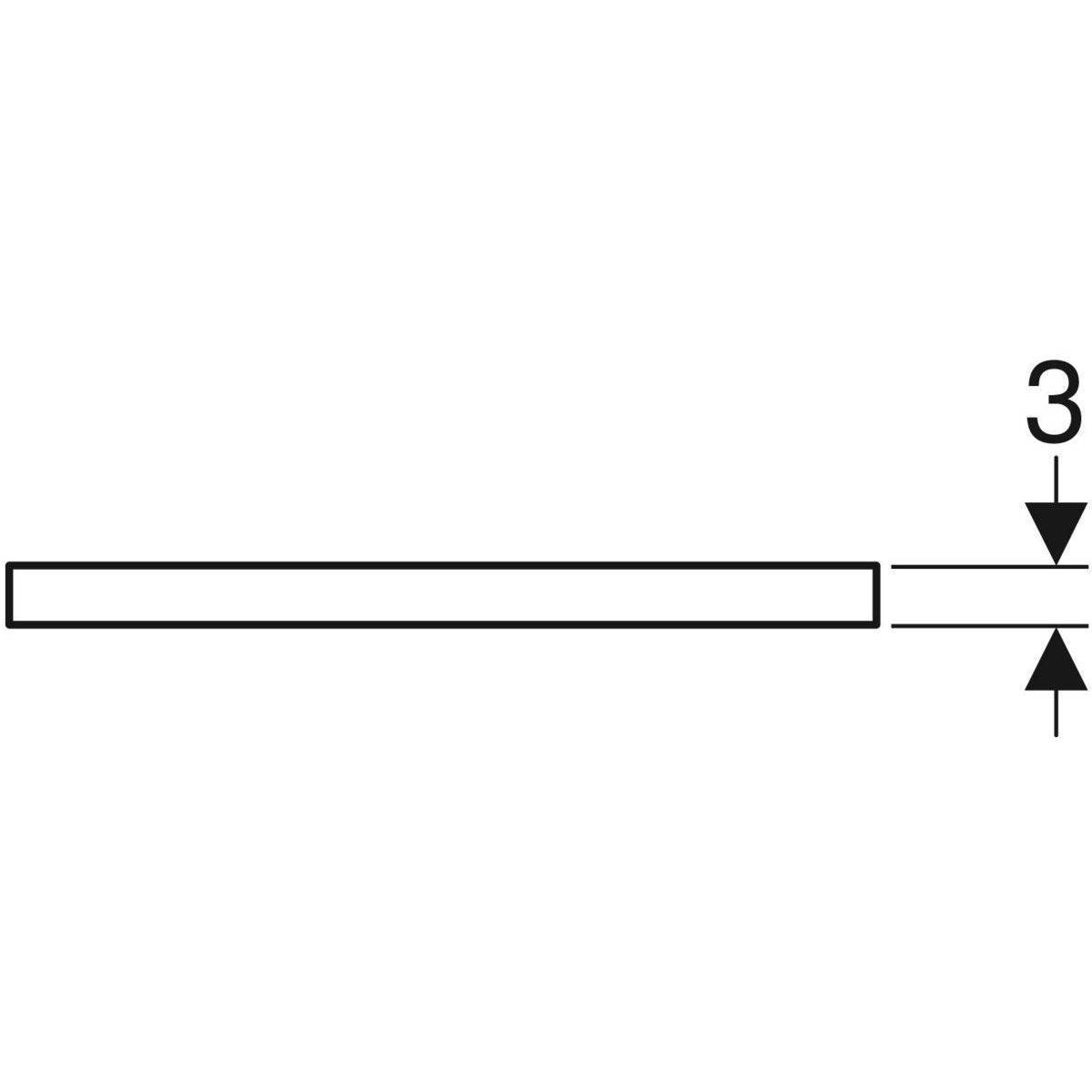 One Waschtischplatte Ausschnitt rechts, für Aufsatzwaschtisch, 105cm