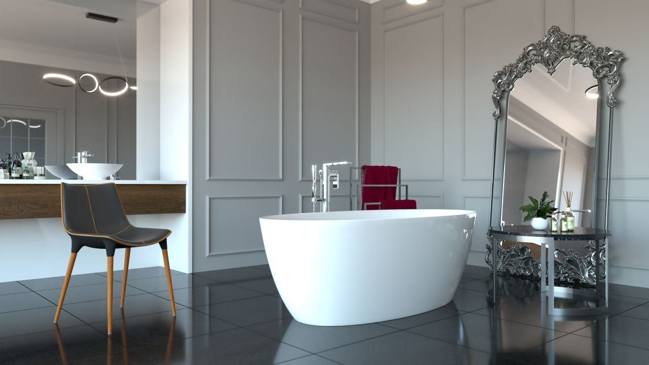 Beta freestanding oval bath