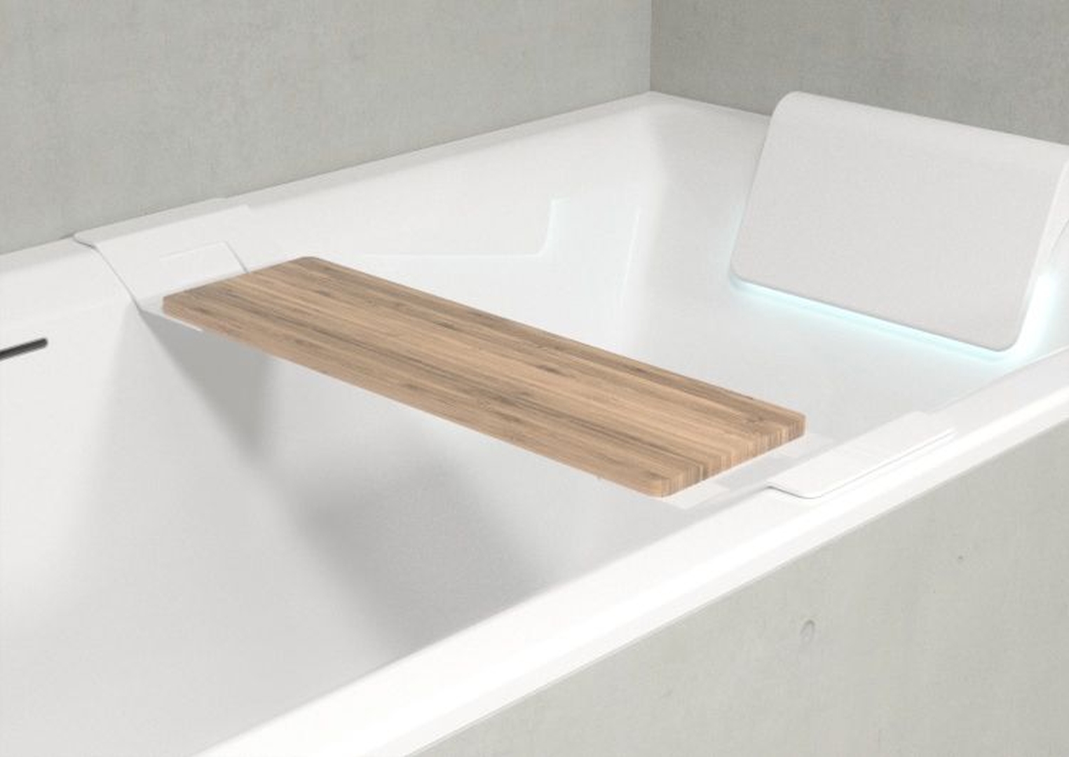 Bamboo bath shelf