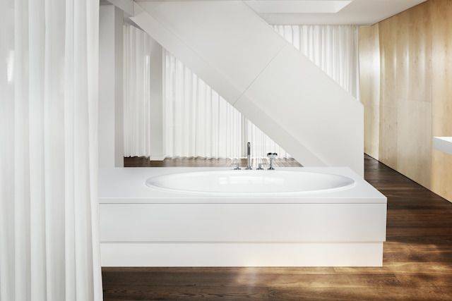 Eve oval rectangle bathtub