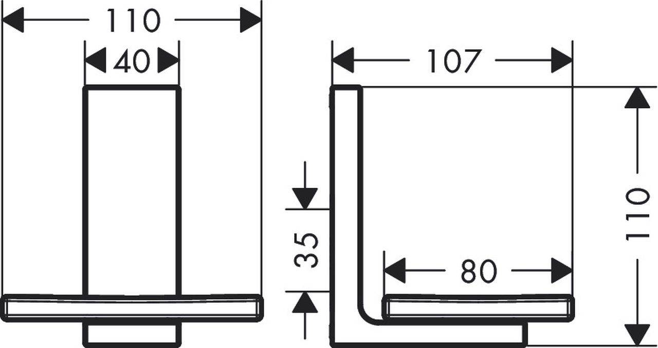 Universal Rectangular Soap Dish