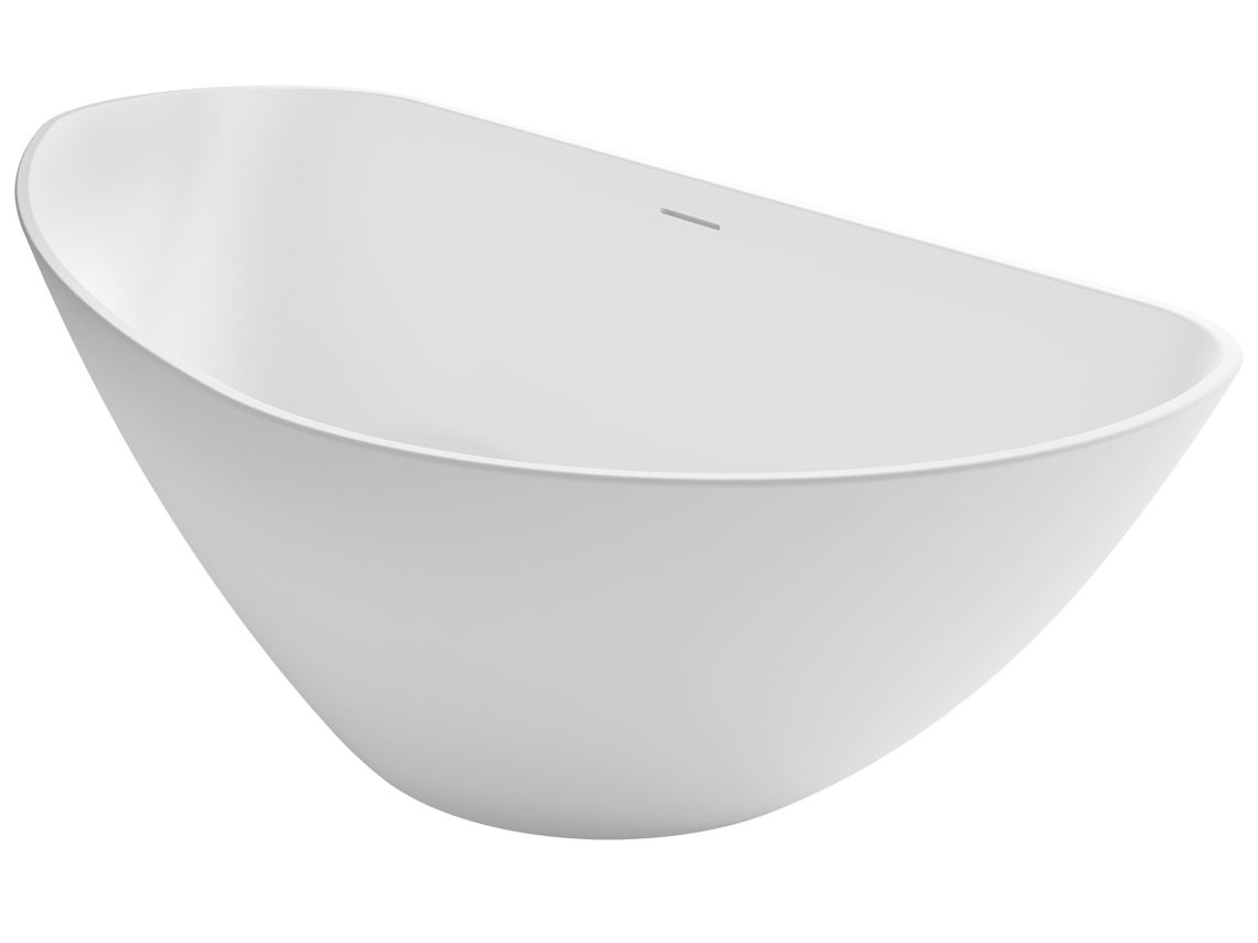 Granada Solid Surface freestanding bathtub 170 x 80cm, left version