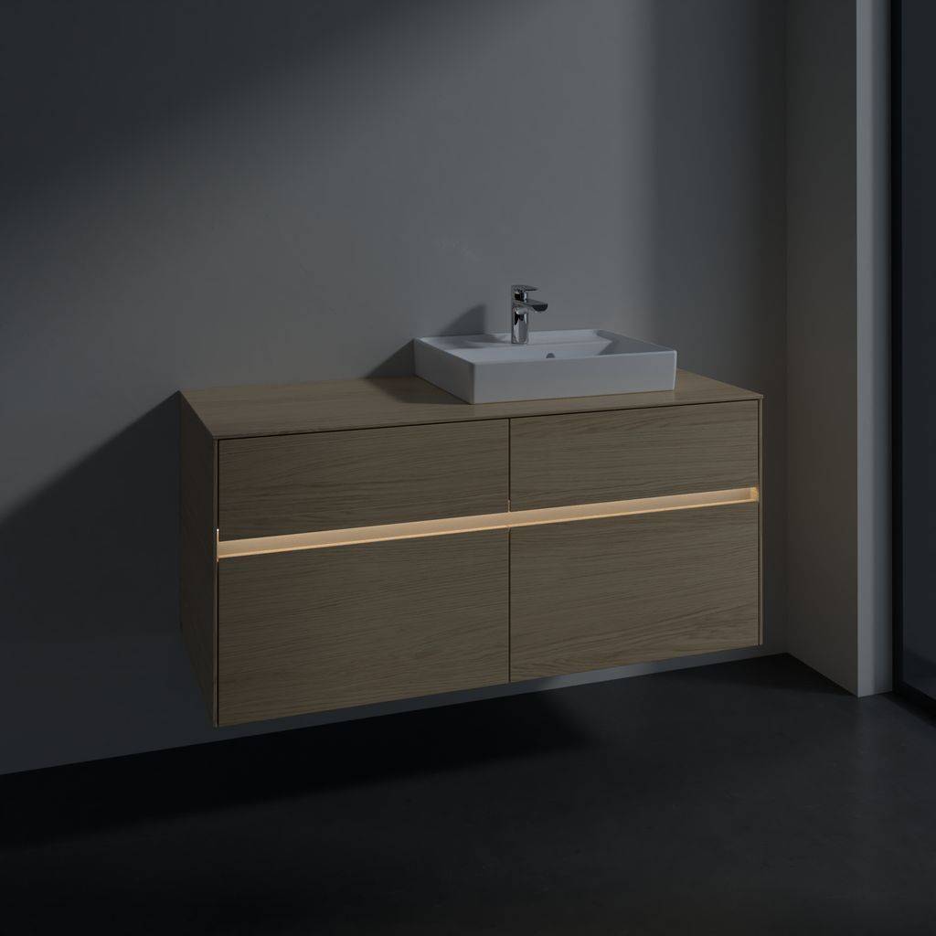 Collaro vanity unit 1200 x 548 x 500mm, with LED lighting