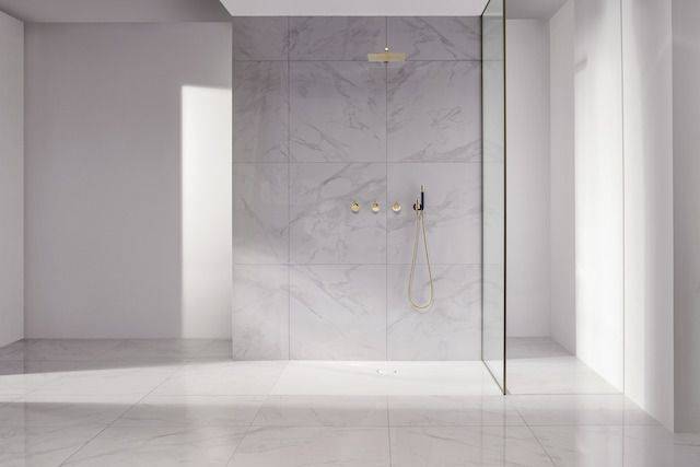 Floor Side Rectangular Shower Tray 110 x 80cm; Model 3374