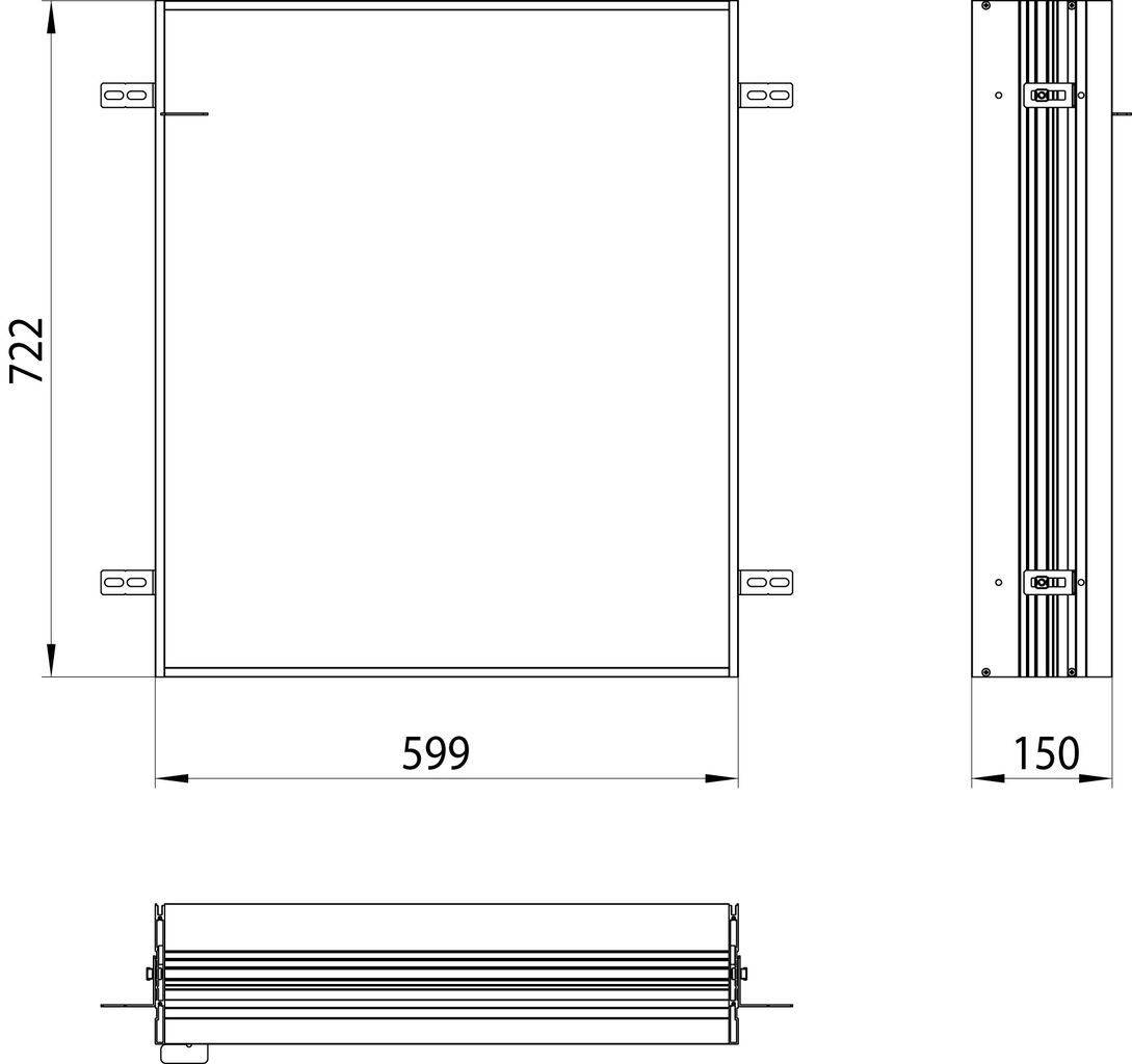 asis prime 2 Einbaurahmen 600mm