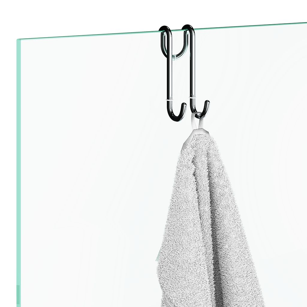 DH 1 hook for shower enclosures