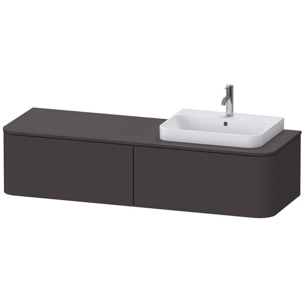 Happy D.2 Plus vanity base for console, 1600 x 550mm