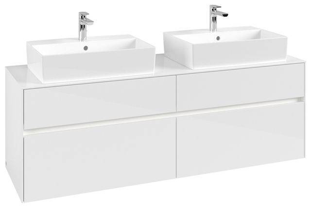 Collaro vanity unit 1600 x 500 x 548mm, with LED lighting