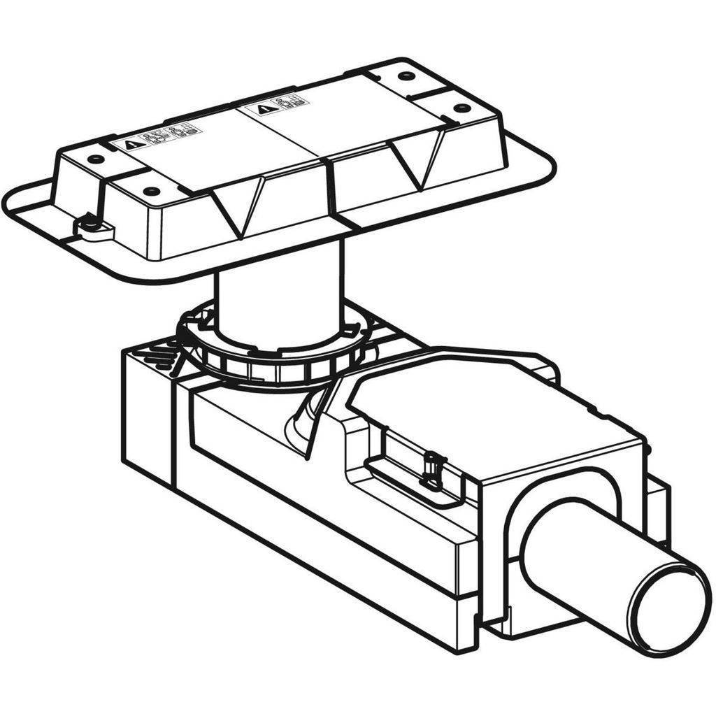 Raw construction set for Geberit shower channels of the CleanLine series, screed height 65-90mm