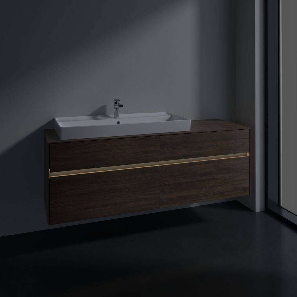 Collaro vanity unit 1600 x 548 x 500mm, with LED lighting