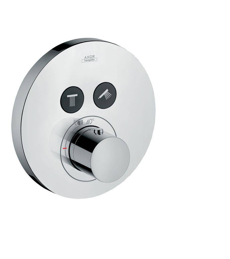 ShowerSelect Round thermostat concealed for 2 consumers