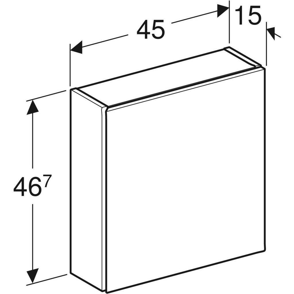 icon wall cabinet 15cm deep