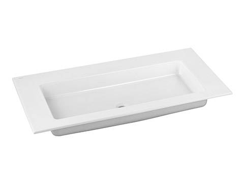 Royal 60 ceramic washbasin 32150311000 without tap hole; 1055 x 17 x 538mm