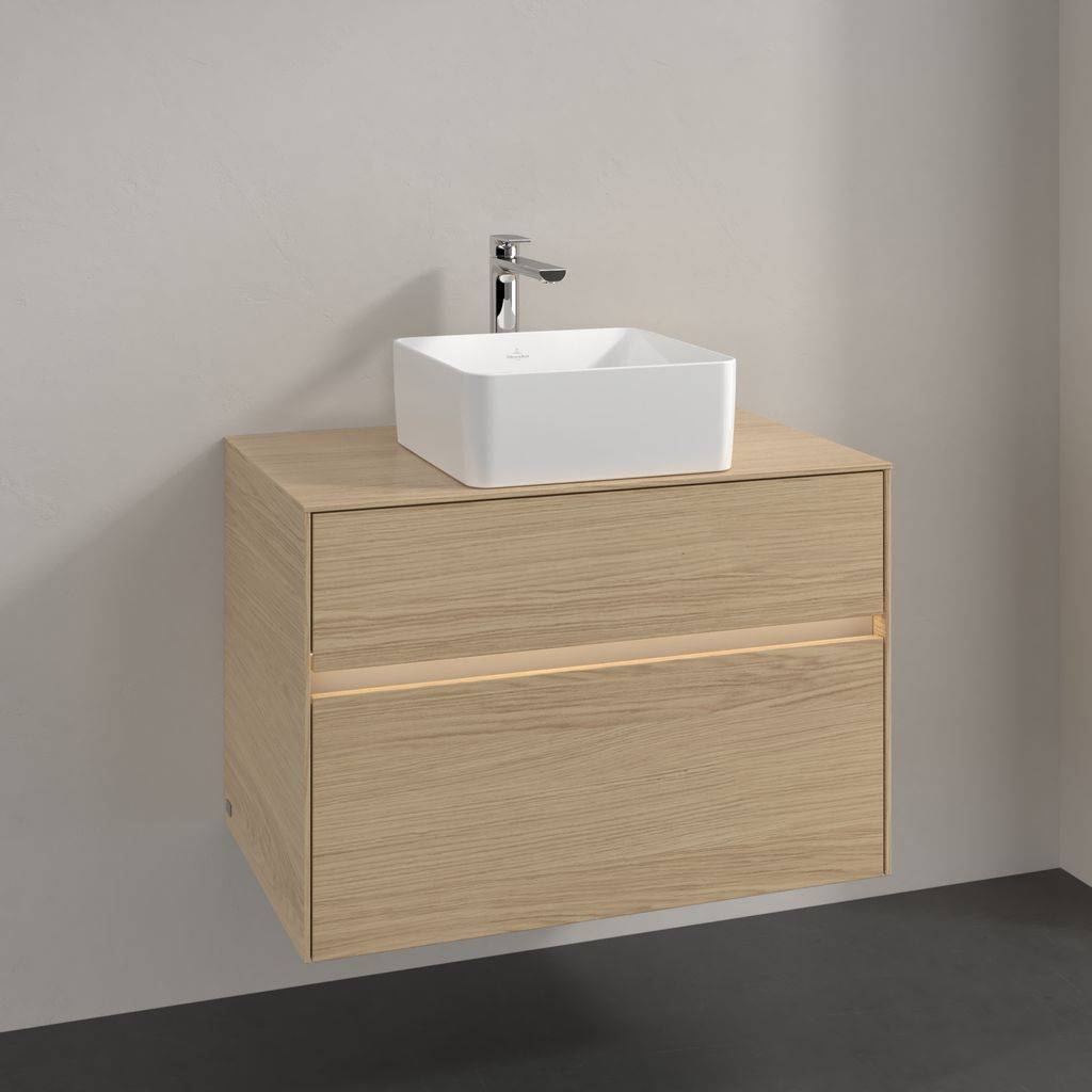 Collaro vanity unit 800 x 548 x 500mm, with LED lighting