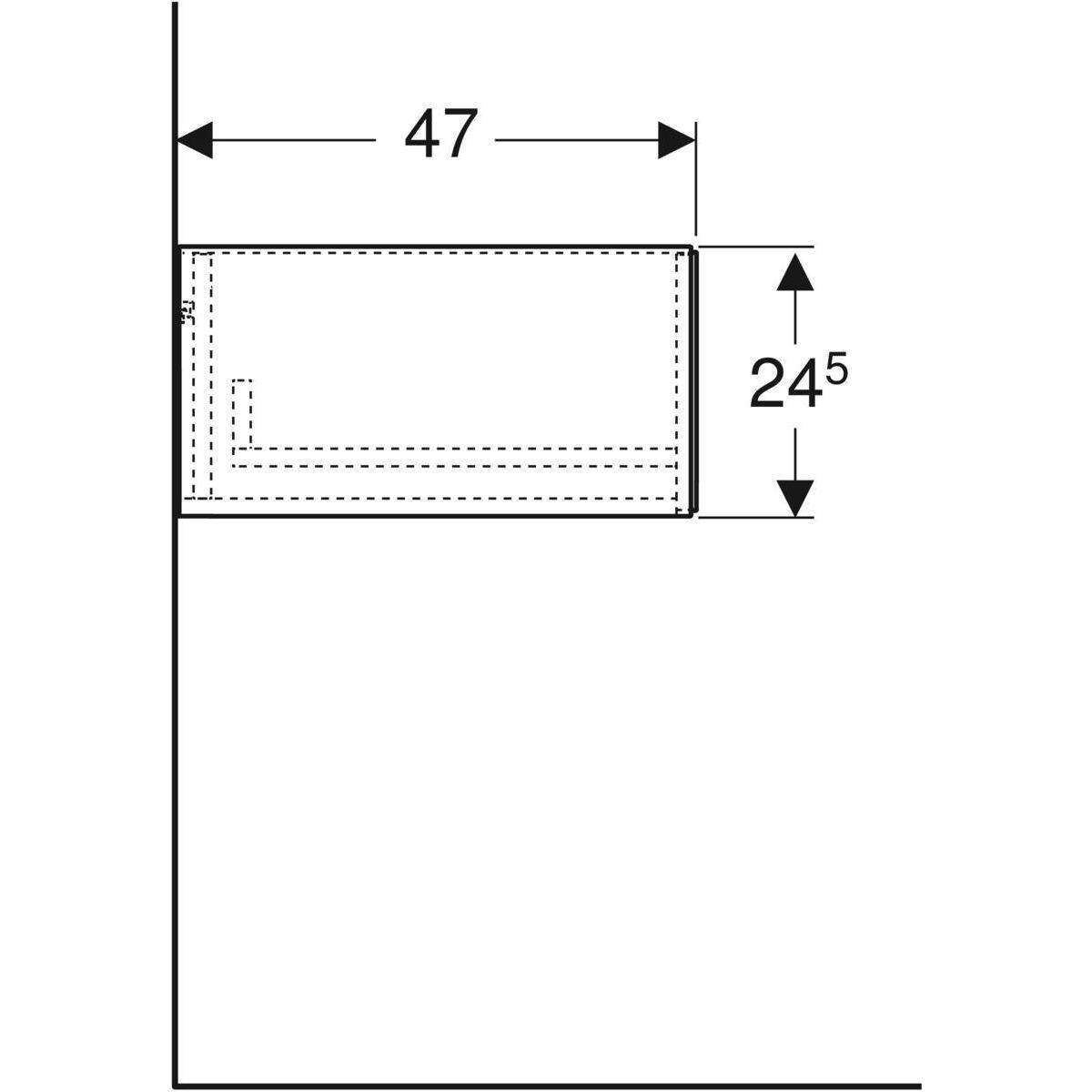 ONE side cabinet, 1 drawer