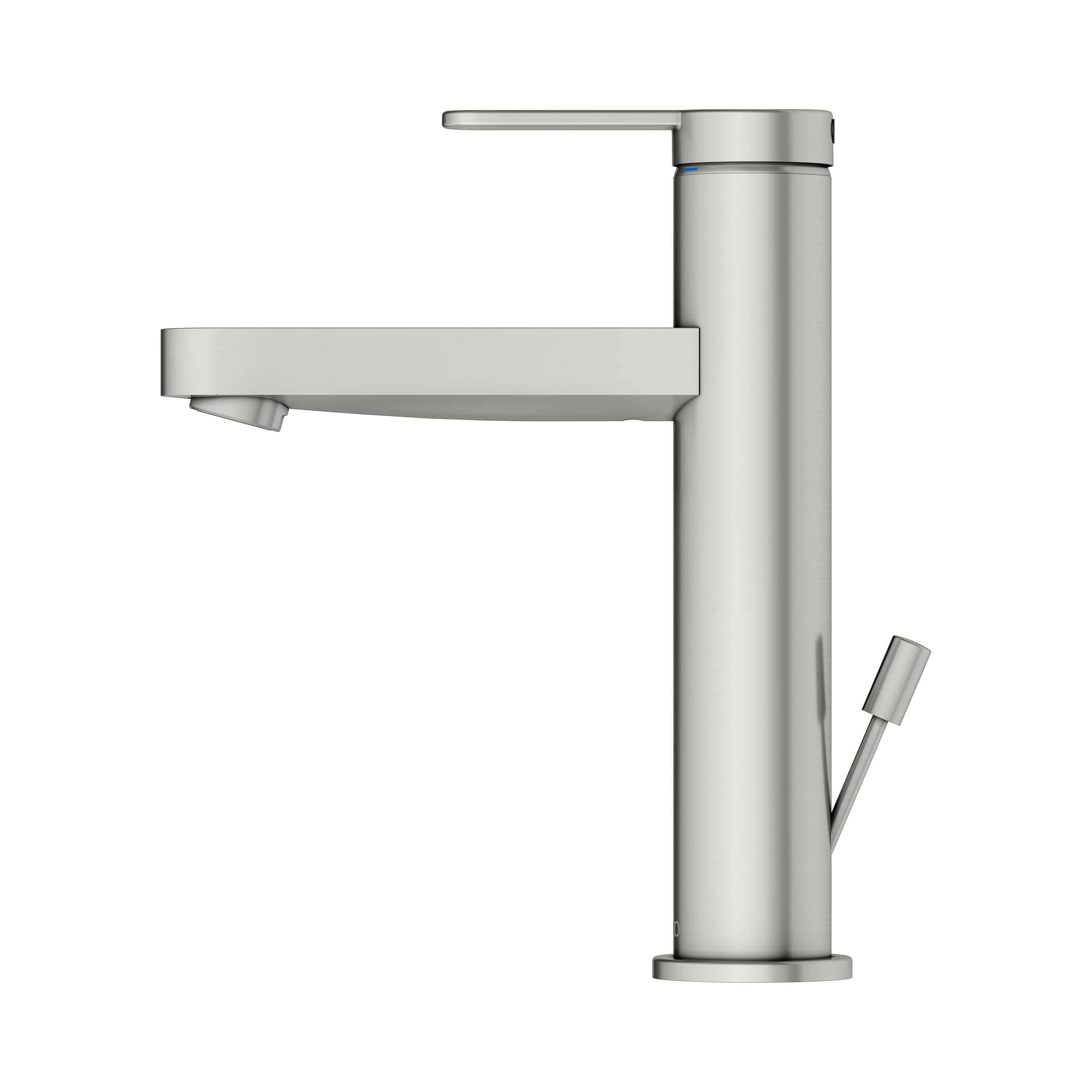 IXMO Flat single-lever basin mixer 130 with pop-up waste