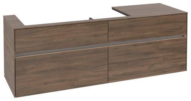 Collaro vanity unit 1600 x 548 x 500mm, with LED lighting