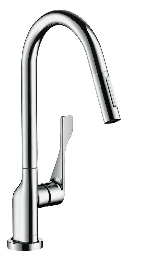 Citterio single lever kitchen mixer with pull-out shower Eco