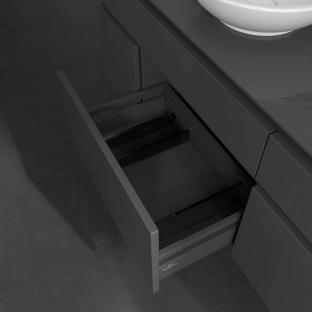 Legato vanity unit with 5 drawers, with LED lighting