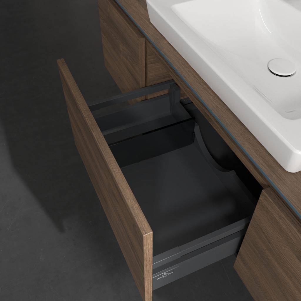 Legato vanity unit with 3 drawers, with LED lighting