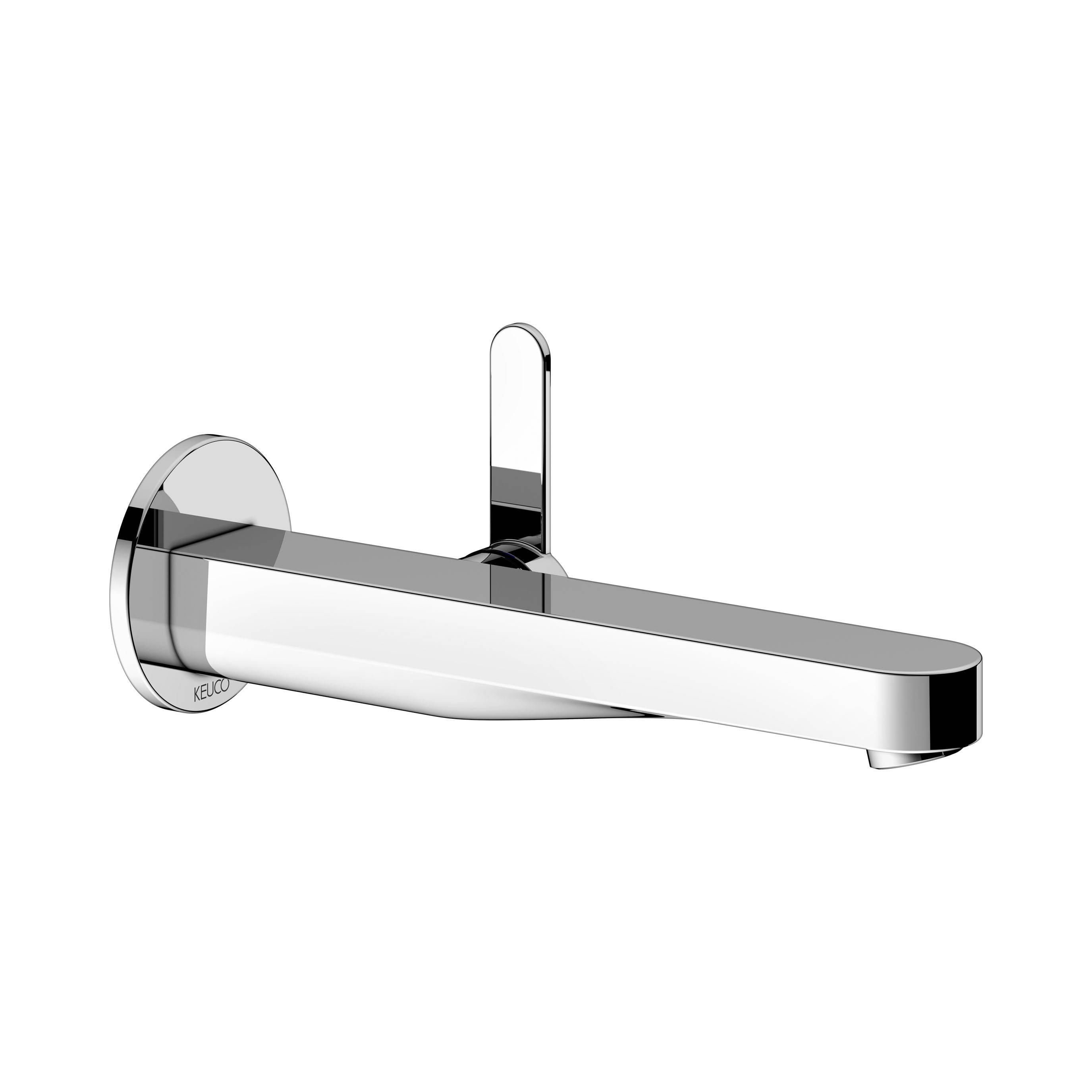 IXMO FLAT single lever washbasin mixer for concealed installation, 225mm, round rose