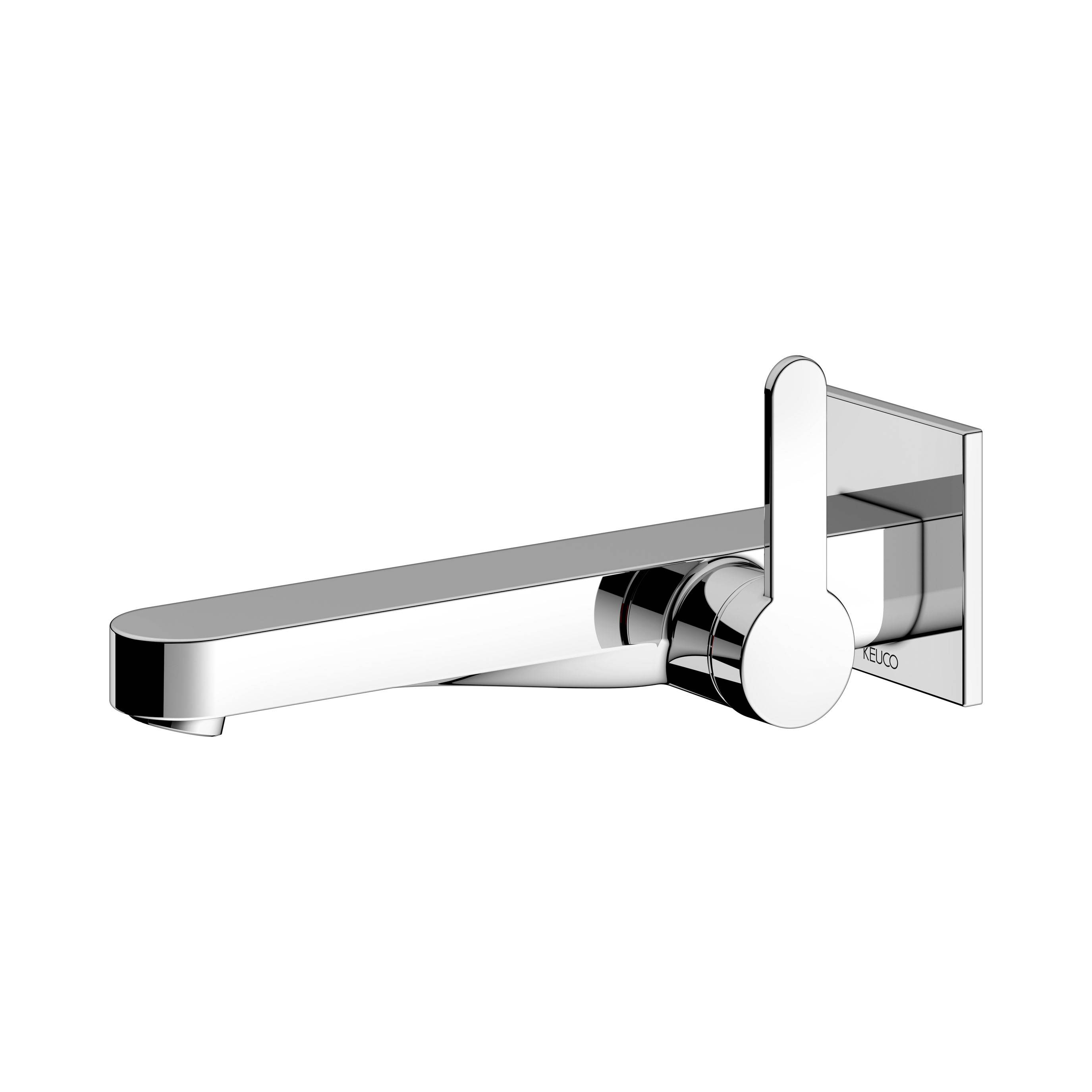 IXMO FLAT single lever washbasin mixer for concealed installation, 225mm, square rosette