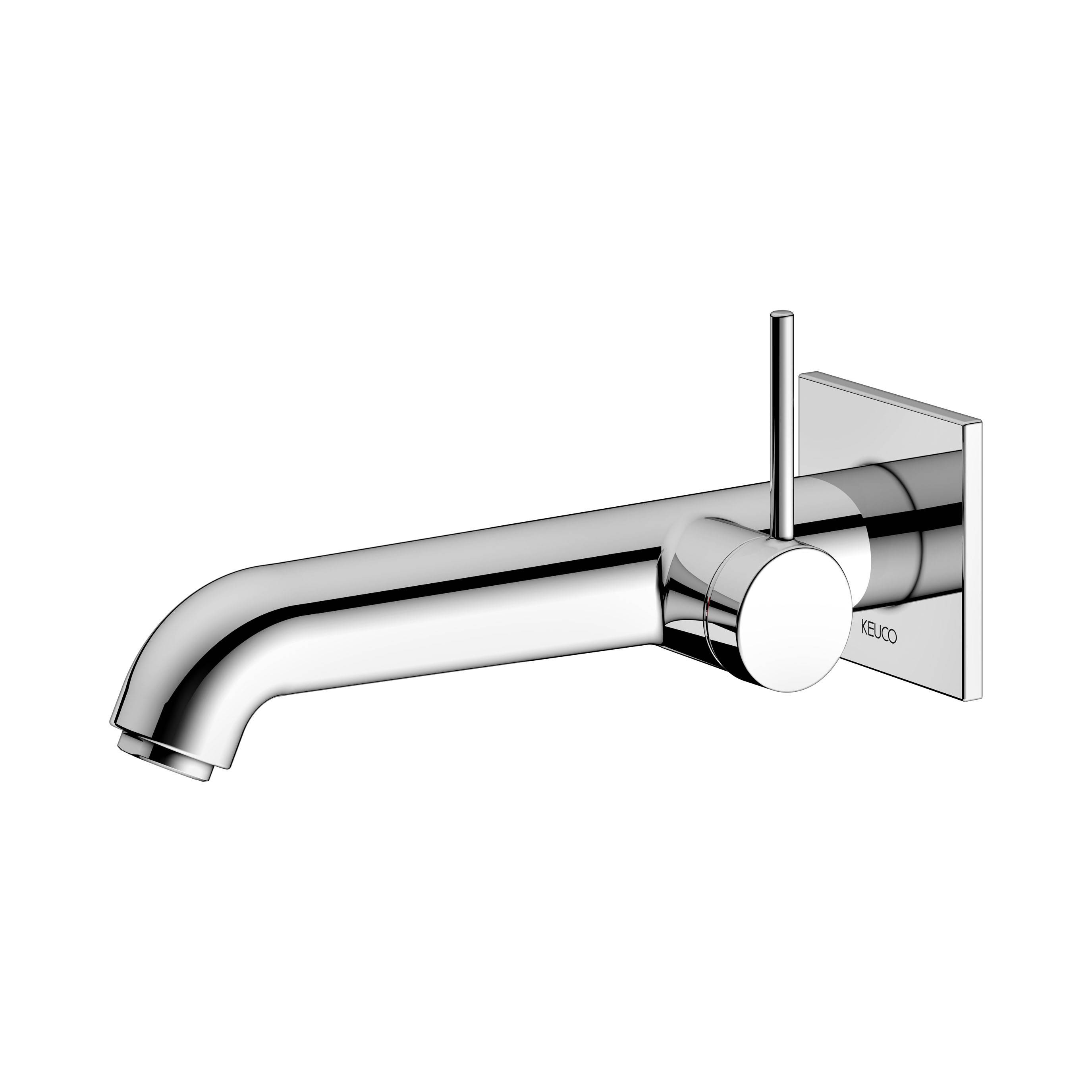 IXMO SOFT single lever washbasin mixer for concealed installation, 225mm, square rosette