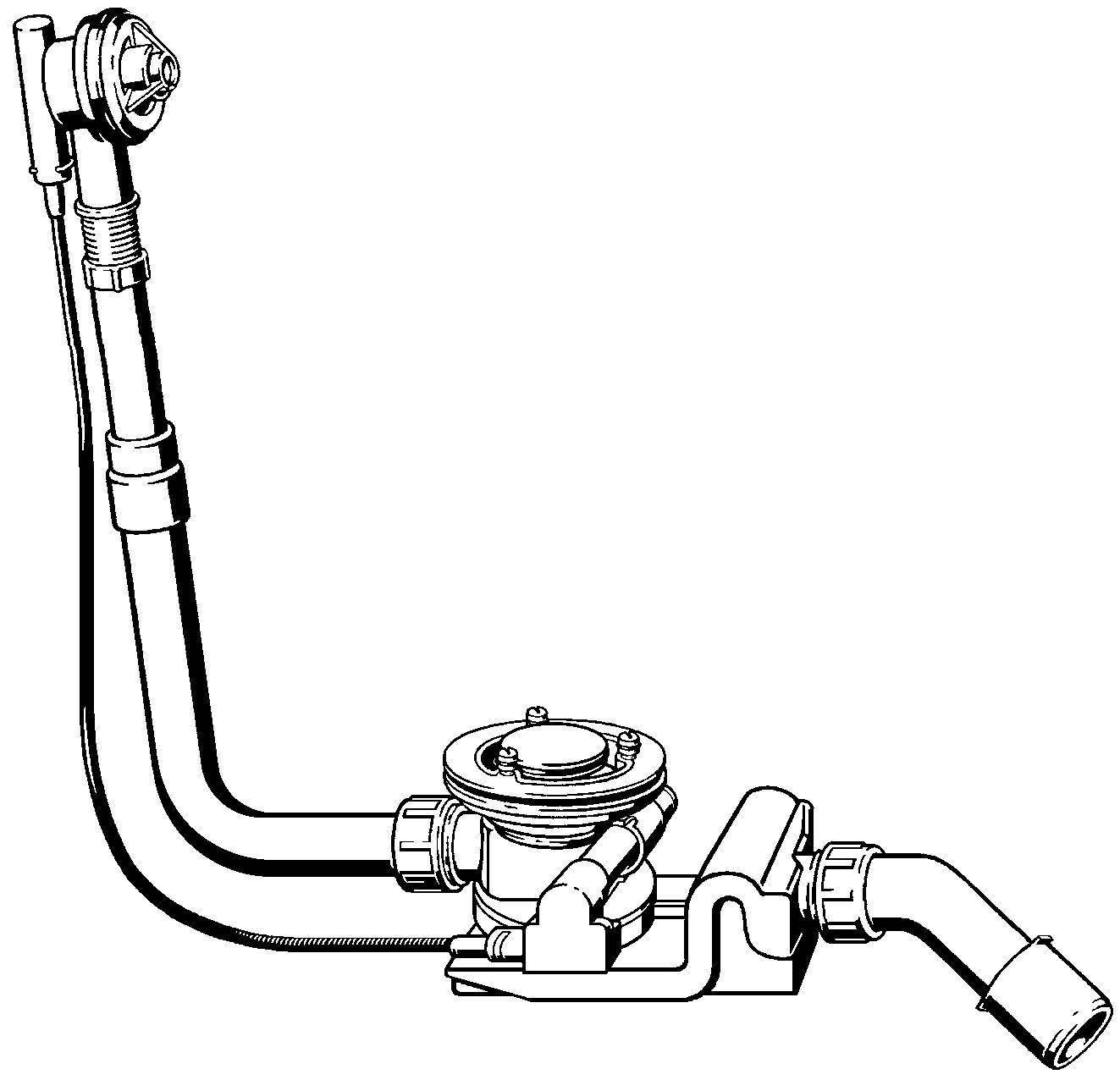 Rotaplex drain/overflow functional unit drain and overflow set, model 6142.33, 574956