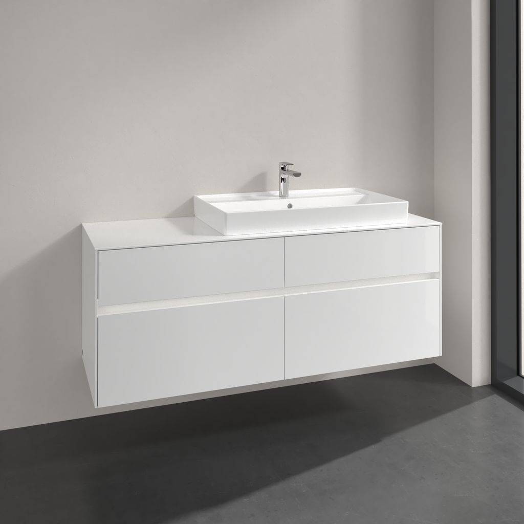 Collaro vanity unit 1400 x 548 x 500mm, with LED lighting