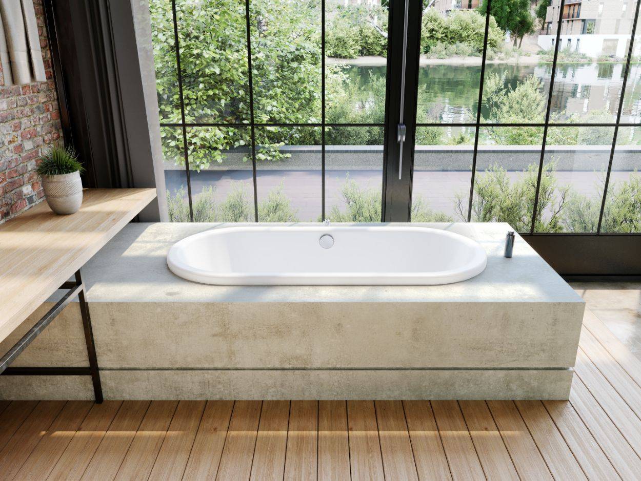 Centro Duo Oval-Badewanne 1800 x 800 x 460mm