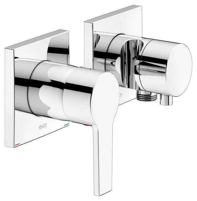 Edition 11 Unterputz-Einhebelmischer Set für 2 Verbraucher, mit Schlauchanschluss/Brausehalter