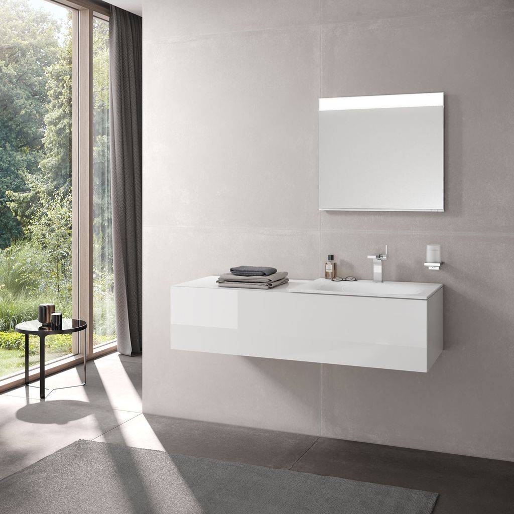 Edition 11 vanity unit, 1400 x 350 x 535mm, 1 front pull-out