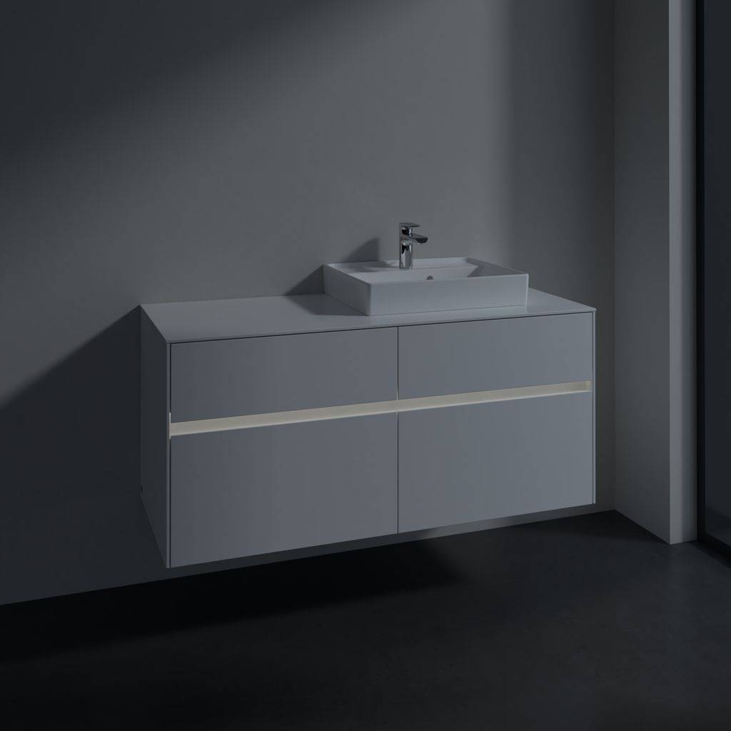 Collaro vanity unit 1200 x 548 x 500mm, with LED lighting