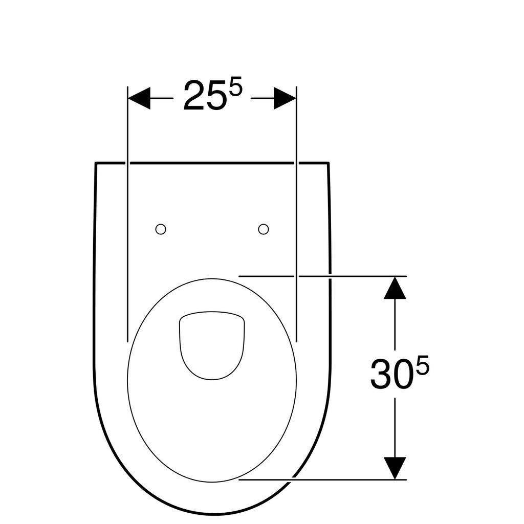 iCon washdown WC, wall-hung