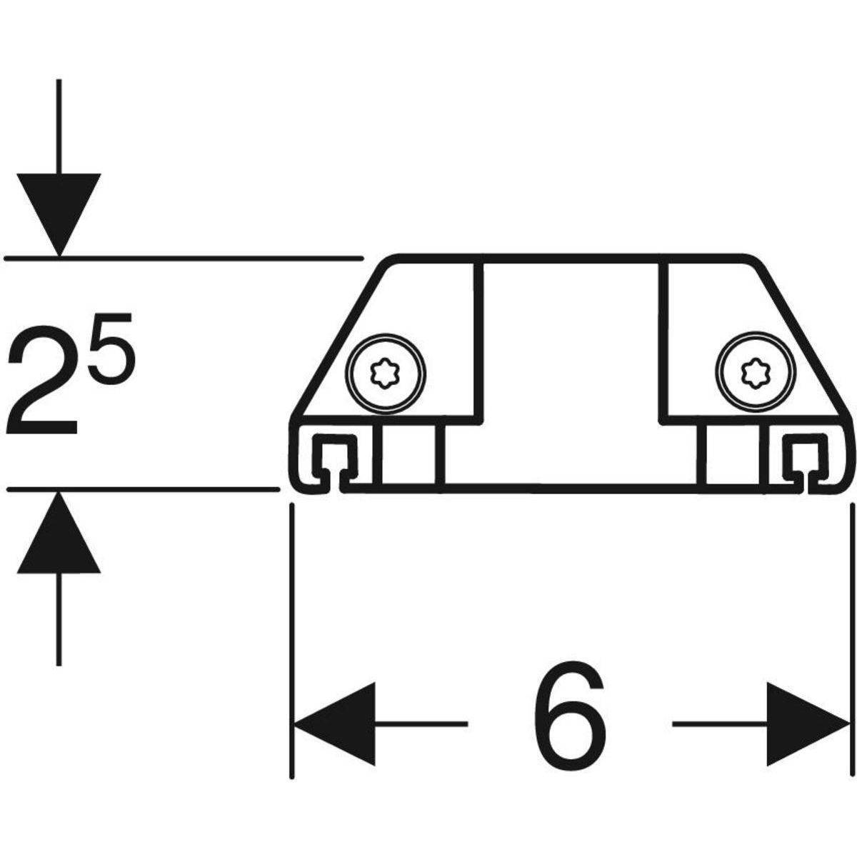 Steckdosenelement mit Comfort-Licht Modul für Möbel 75-90cm