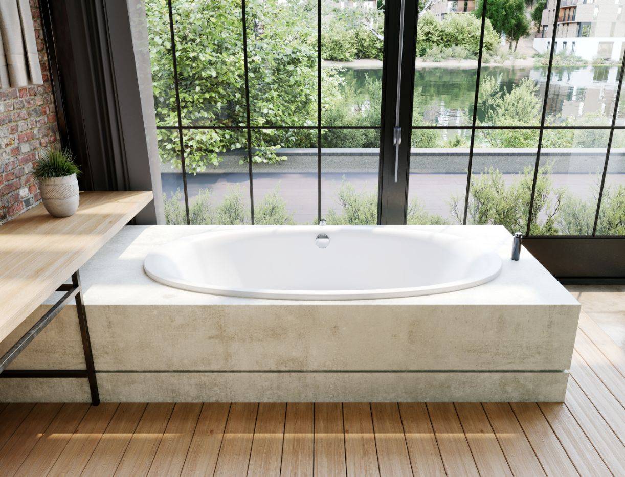 Ellipso Duo Oval-Badewanne; Modell 232; 1900 x 1000 x 440mm