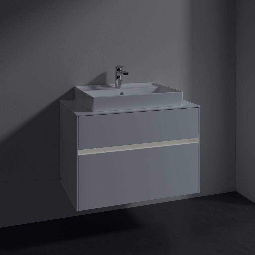 Collaro vanity unit 800 x 548 x 500mm, with LED lighting