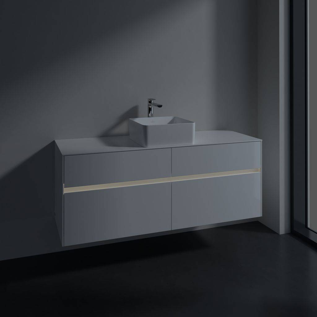 Collaro vanity unit 1400 x 548 x 500mm, with LED lighting