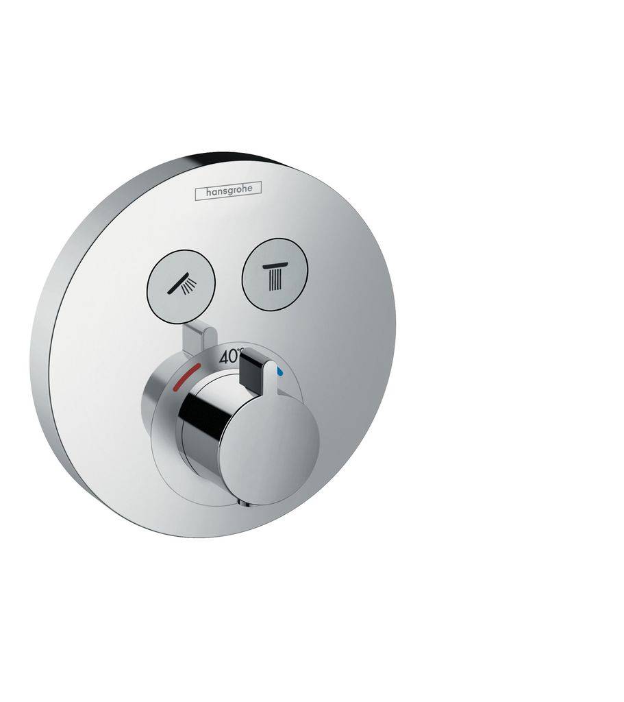 ShowerSelect S thermostat concealed for 2 consumers