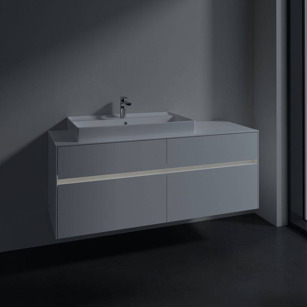 Collaro vanity unit 1400 x 548 x 500mm, with LED lighting