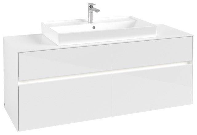 Collaro vanity unit 1400 x 548 x 500mm, with LED lighting