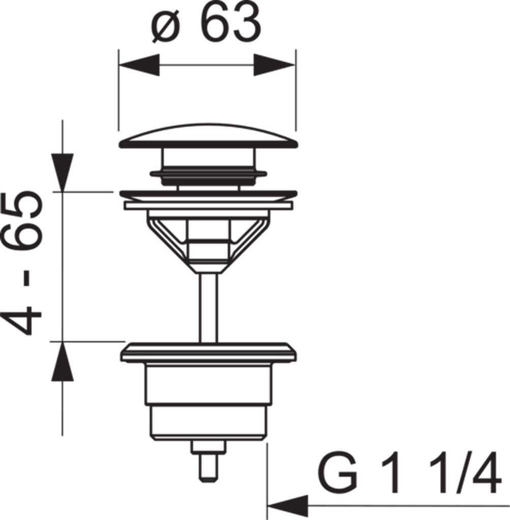 Push-open drain set