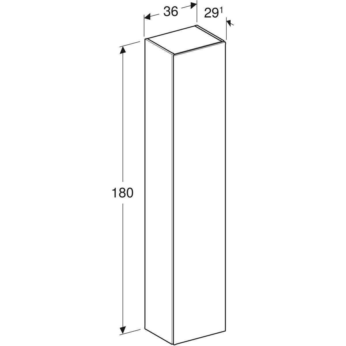 One tall cabinet