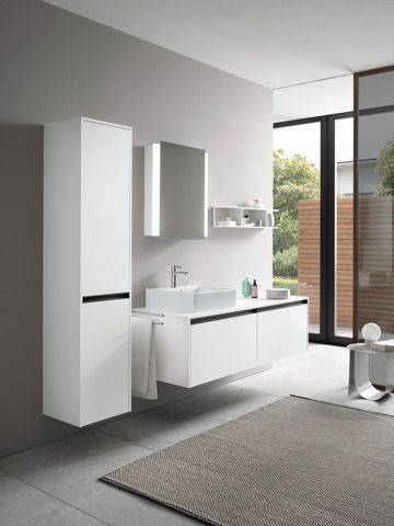 Vero Air washbasin polished, 500 x 470mm with tap hole, with overflow