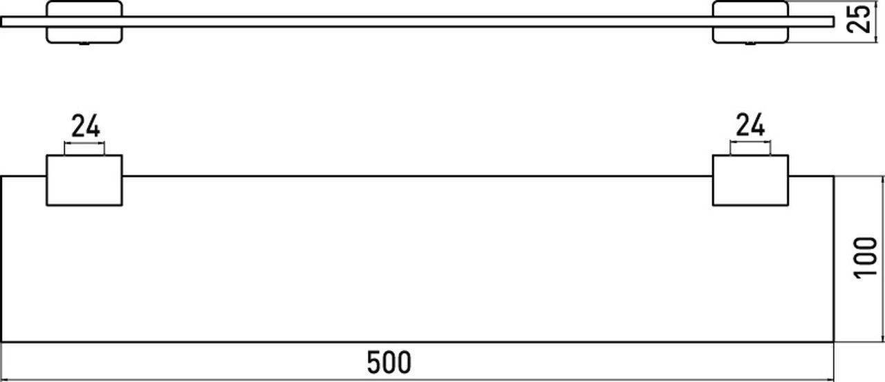 system 2 shelf 500mm