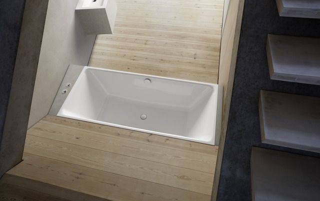 Loft rectangular bath tub 170 x 80 x 42cm, reclining dimension 1223mm