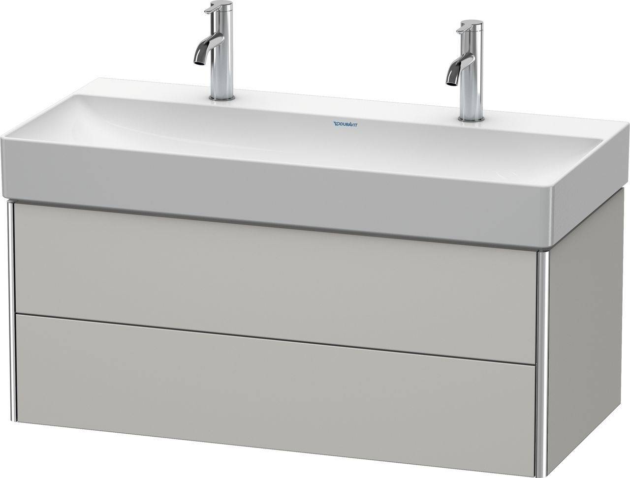 XSquare wall-hung vanity unit for DuraSquare washbasin