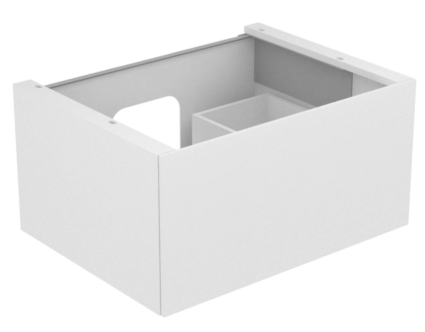 Edition 11 vanity unit, 700 x 350 x 535mm, 1 front pull-out